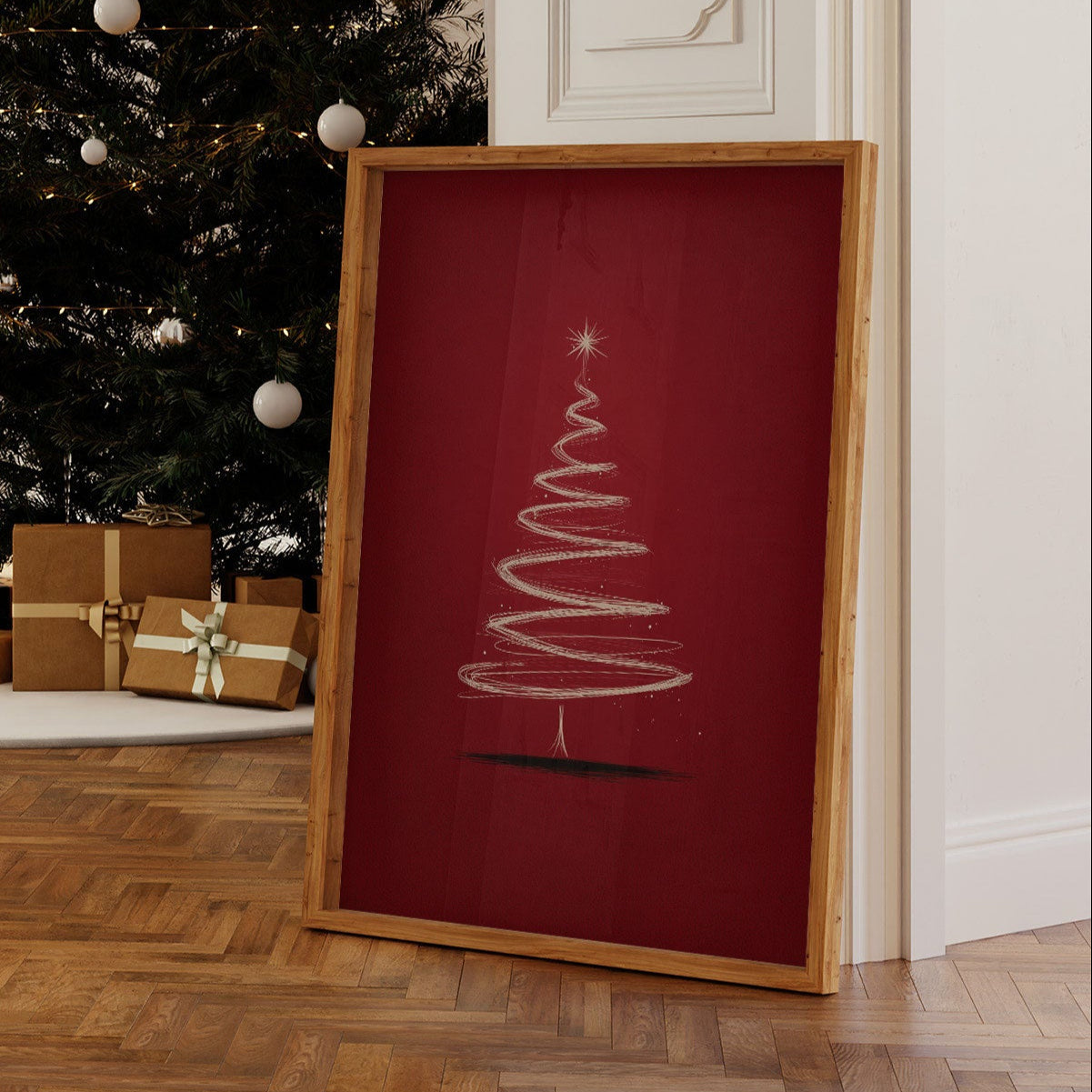 Dancing Lines Paint Christmas Magic
