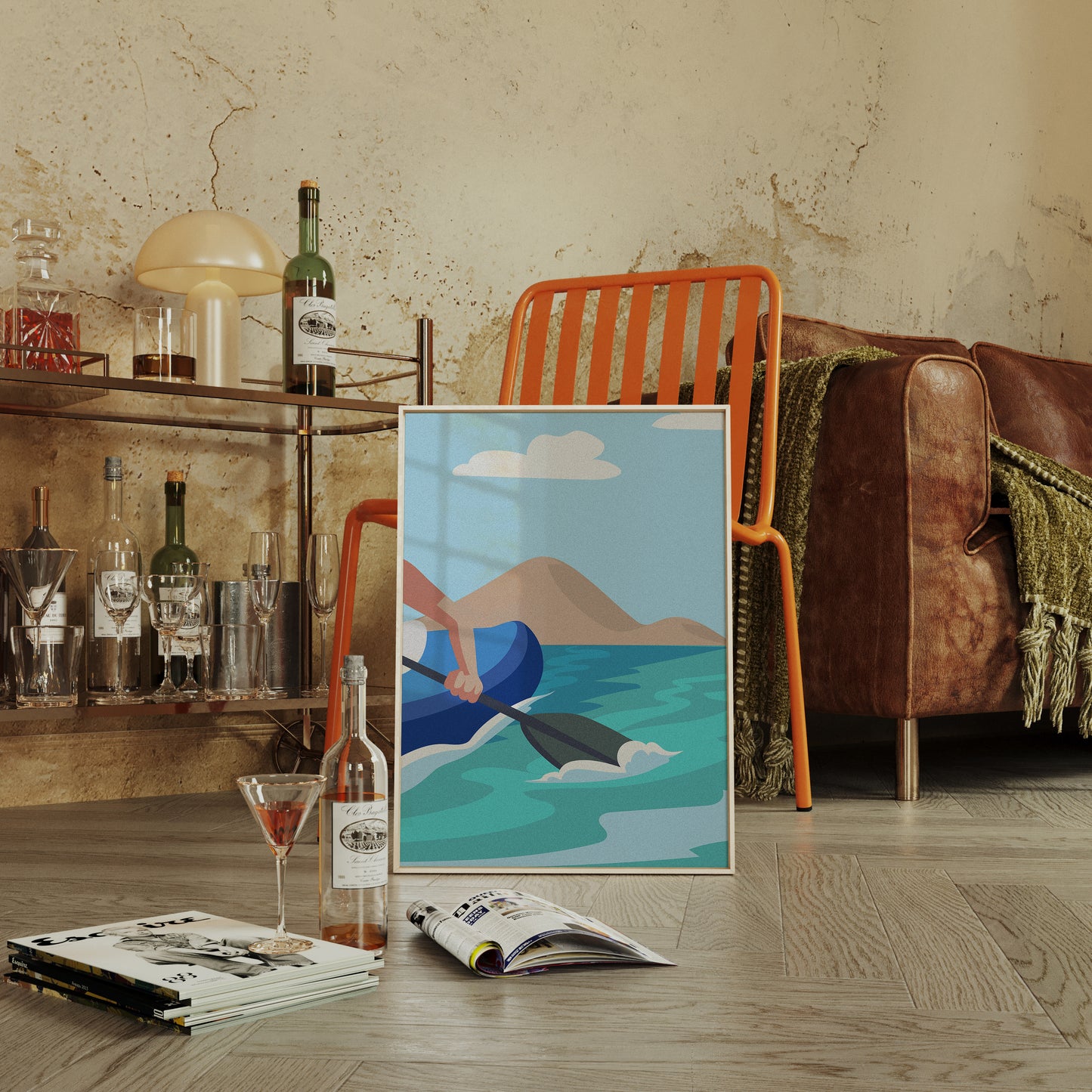 Paddle Through Mountain Lake Serenity