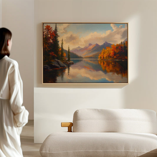Autumn Peaks Mirror Mountain Dreams