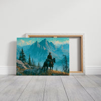 Solitary Ranger in Turquoise Peaks