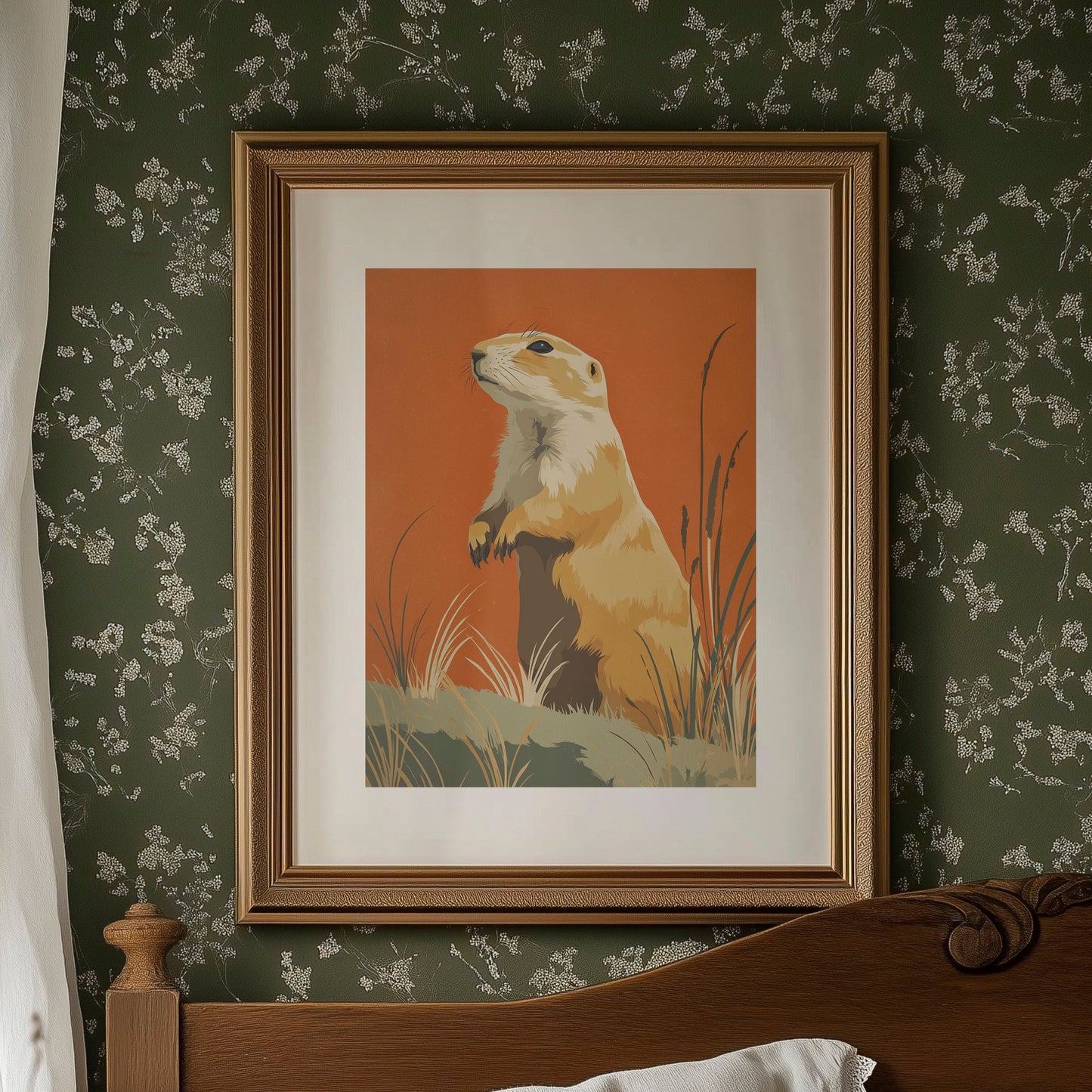 Prairie Dog Watches Autumn Unfold