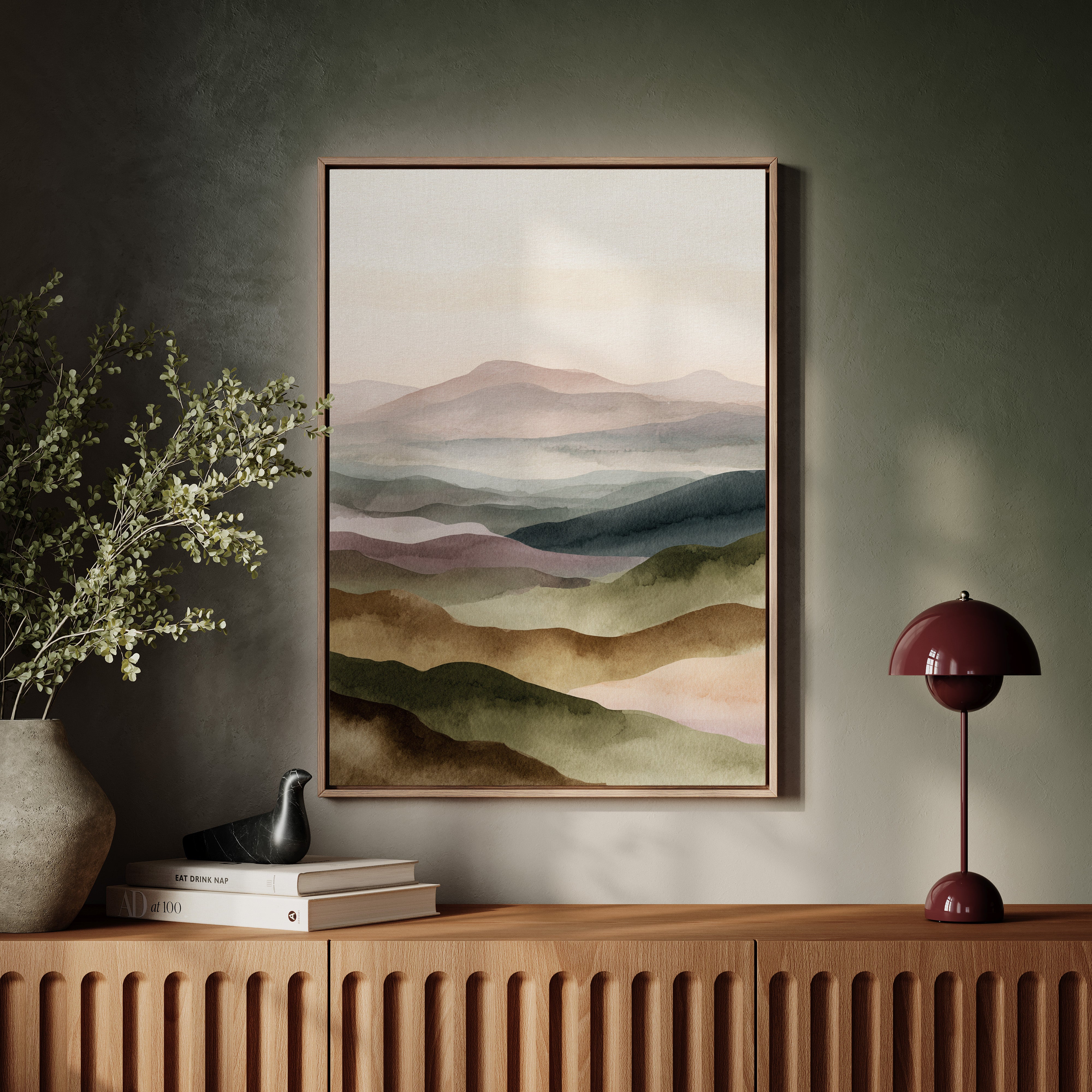 Mountains Breathe in Gentle Hues