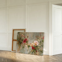 Petals Paint the Silent Wall