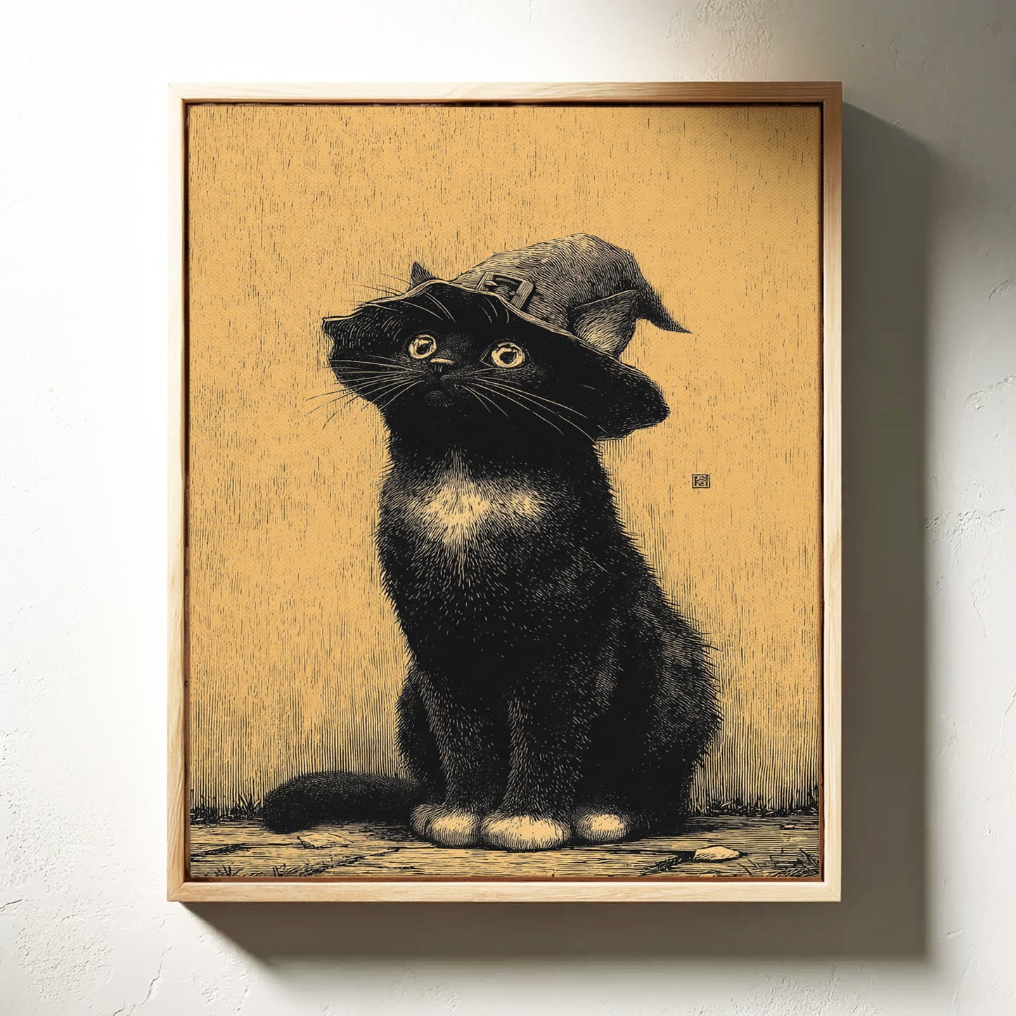 The Enchanted Feline Stares Back
