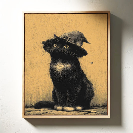 The Enchanted Feline Stares Back