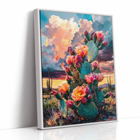 Desert Blooms Dance Against Thunder