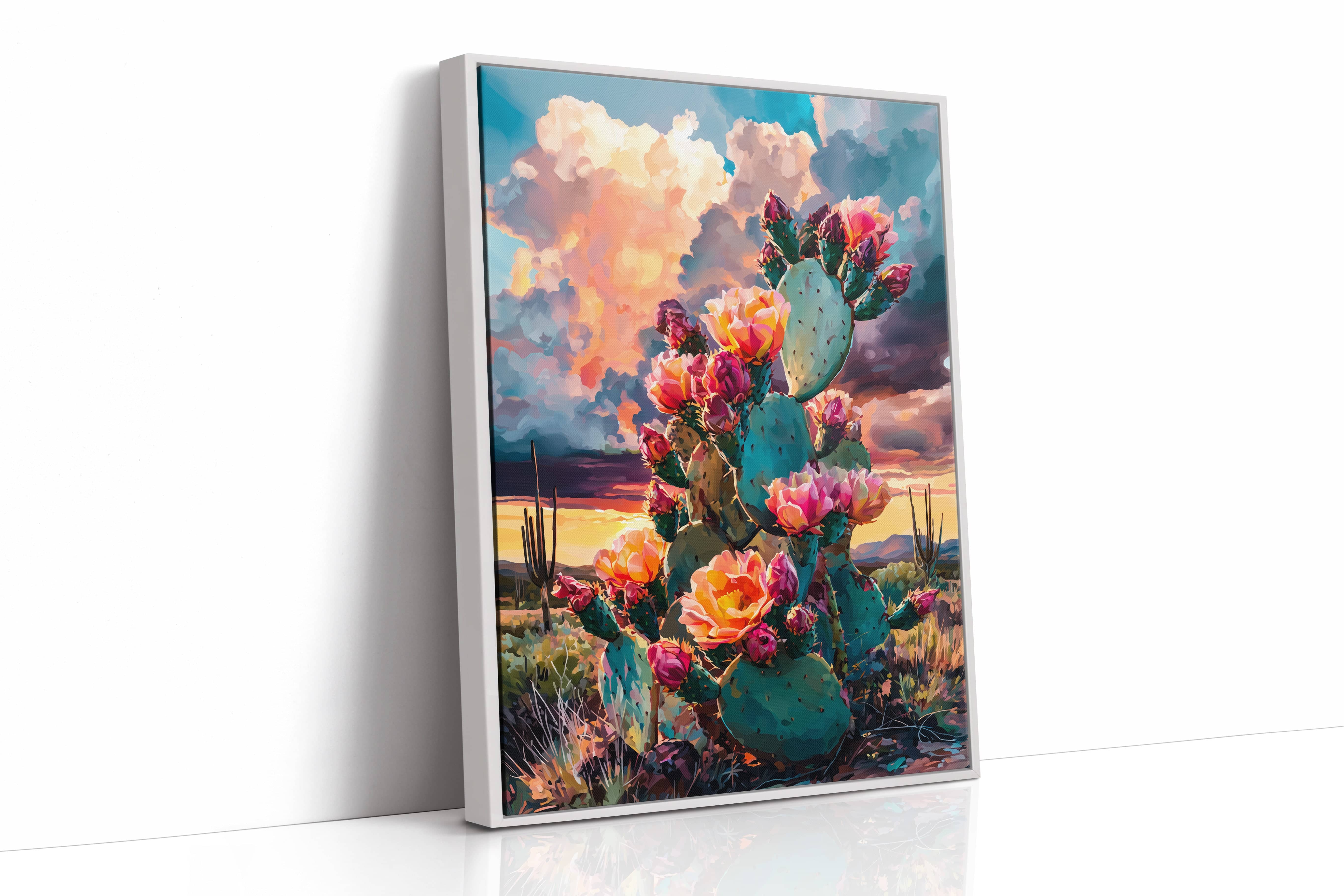 Desert Blooms Dance Against Thunder