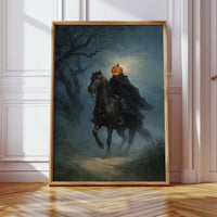 Headless Horseman Gothic Canvas Print - Enigmatic Wall Art - Gallery Canvas image 7