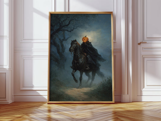 Headless Horseman Gothic Canvas Print - Enigmatic Wall Art - Gallery Canvas image 7
