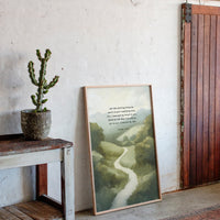 Guided Morning Path Psalm 143:8 Art Print