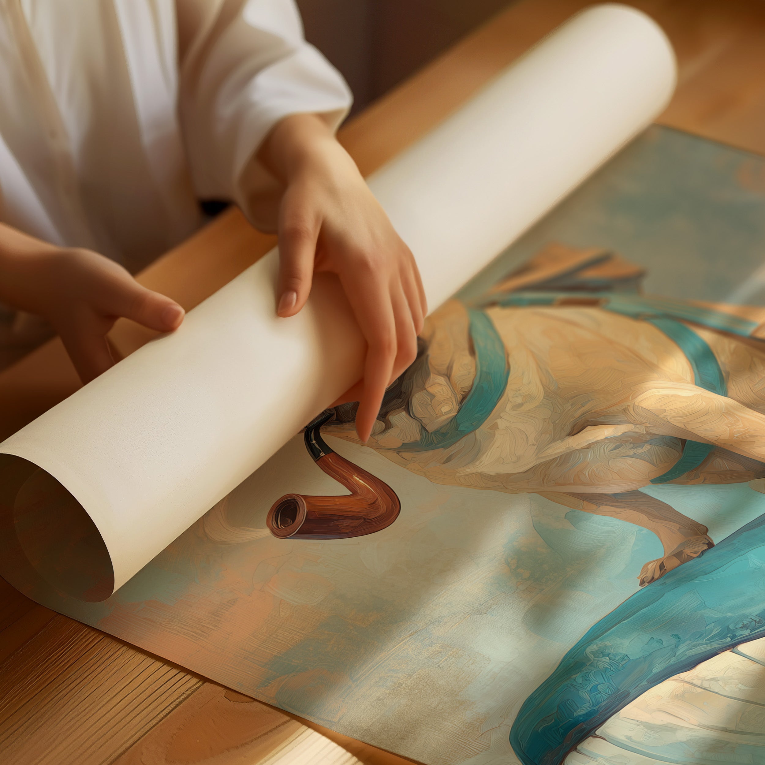 Nautical Pug's Whimsical Voyage