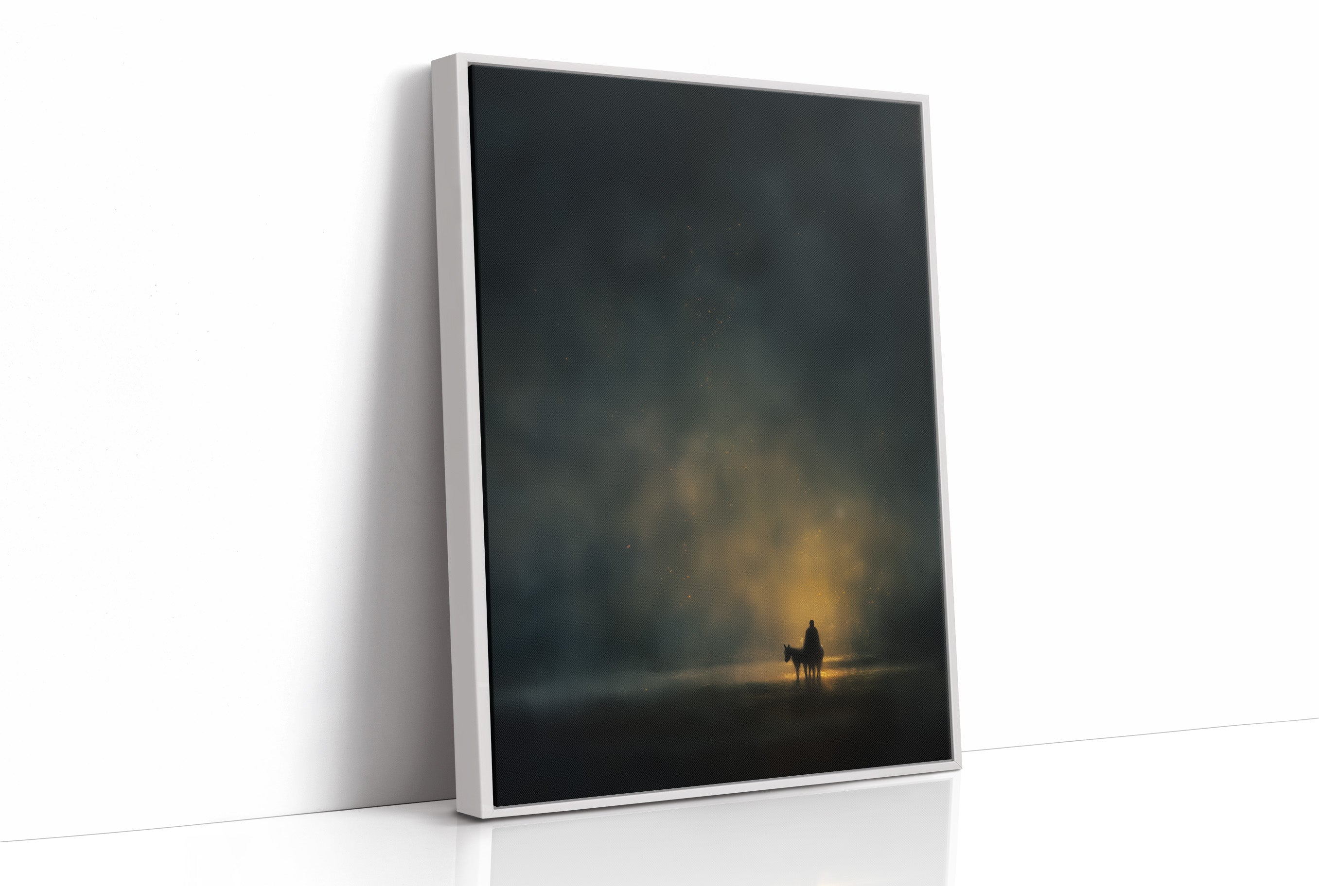 Solitary Journey Through Celestial Mist