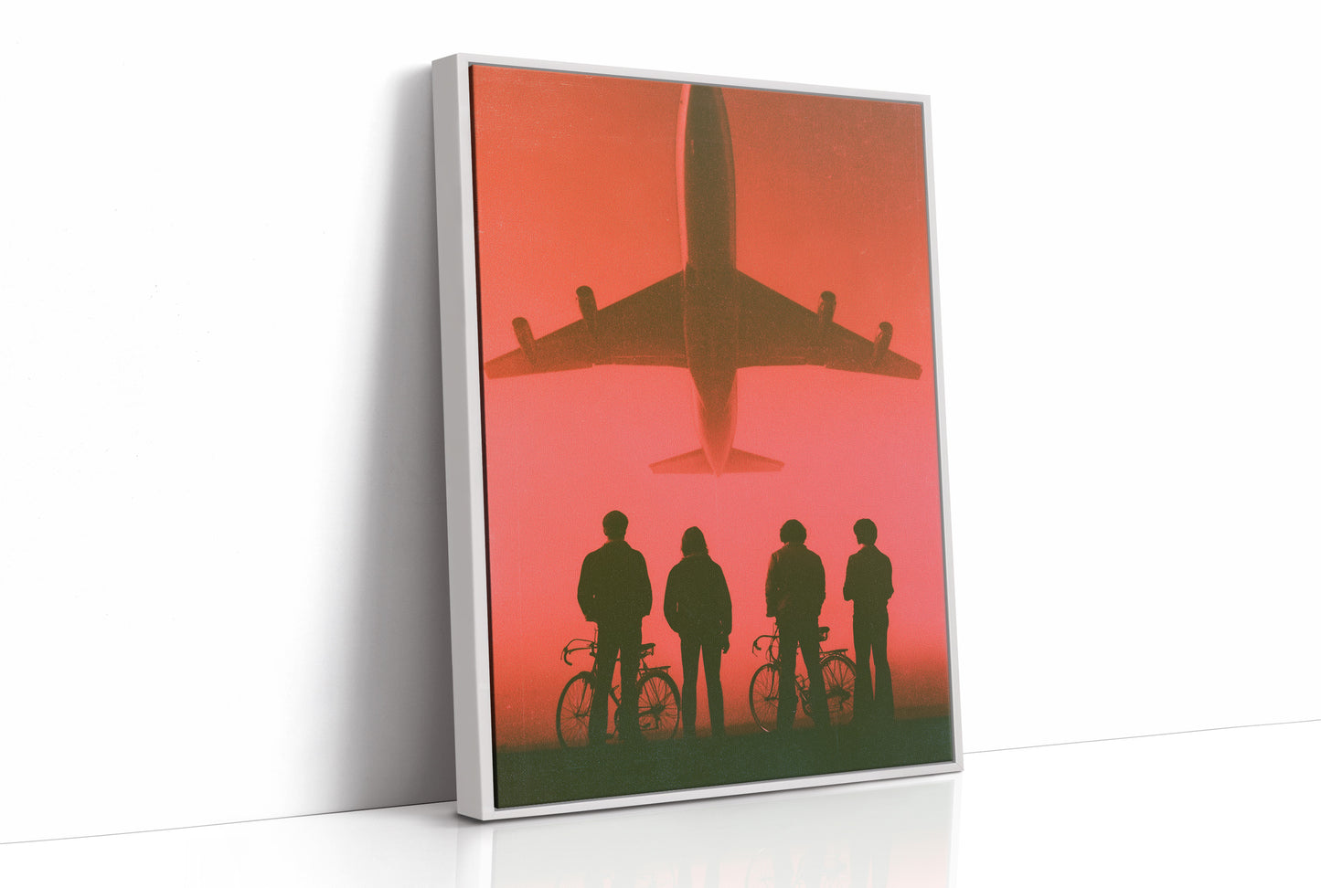 Kids Watch Jet Fly Overhead