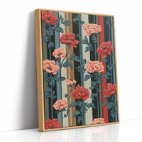 Peonies Don't Mind the Stripes