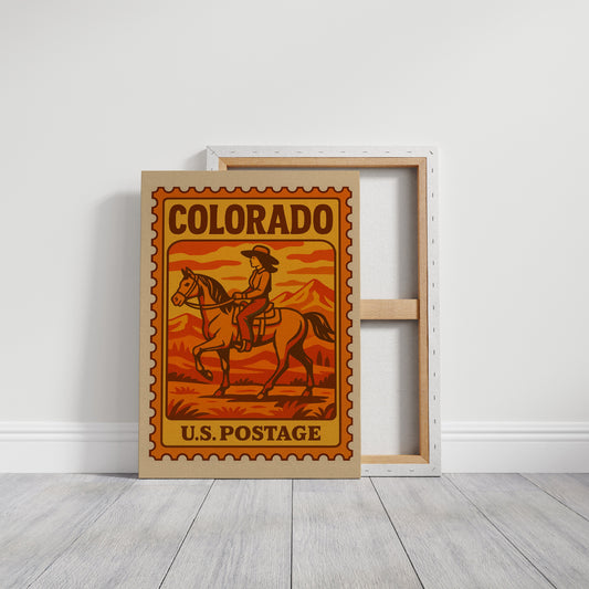 Sunset Trails On Postal Canvas