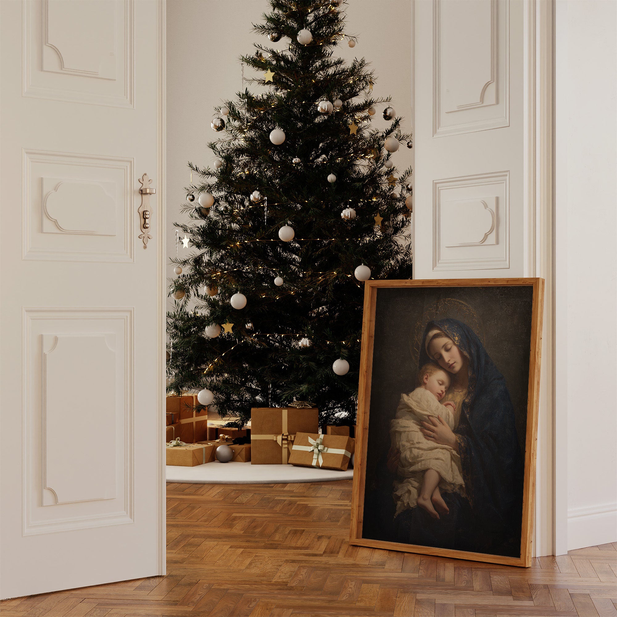 Sacred Light Fills Winter's Corner