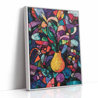 Midnight Garden Blooms In Glass
