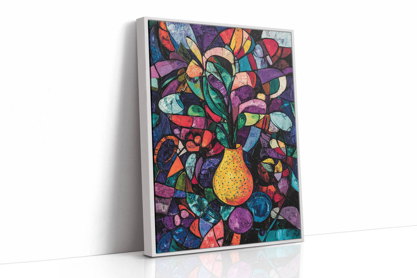 Midnight Garden Blooms In Glass