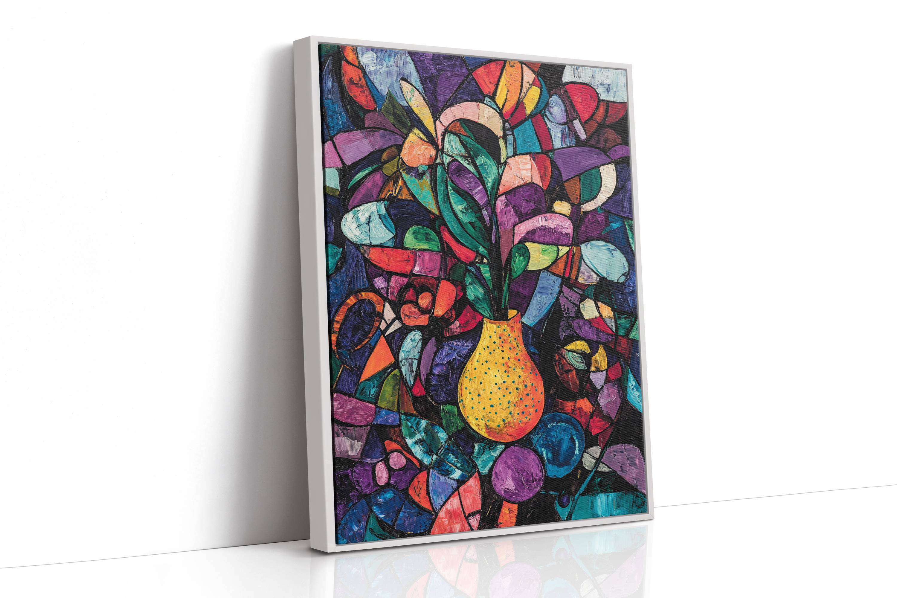 Midnight Garden Blooms In Glass