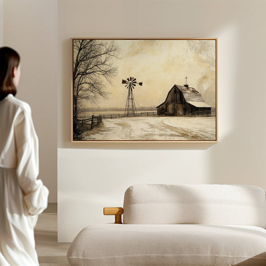 Winter Faith On Prairie Roads