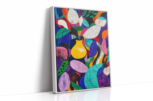 Yellow Vase Dances With Color