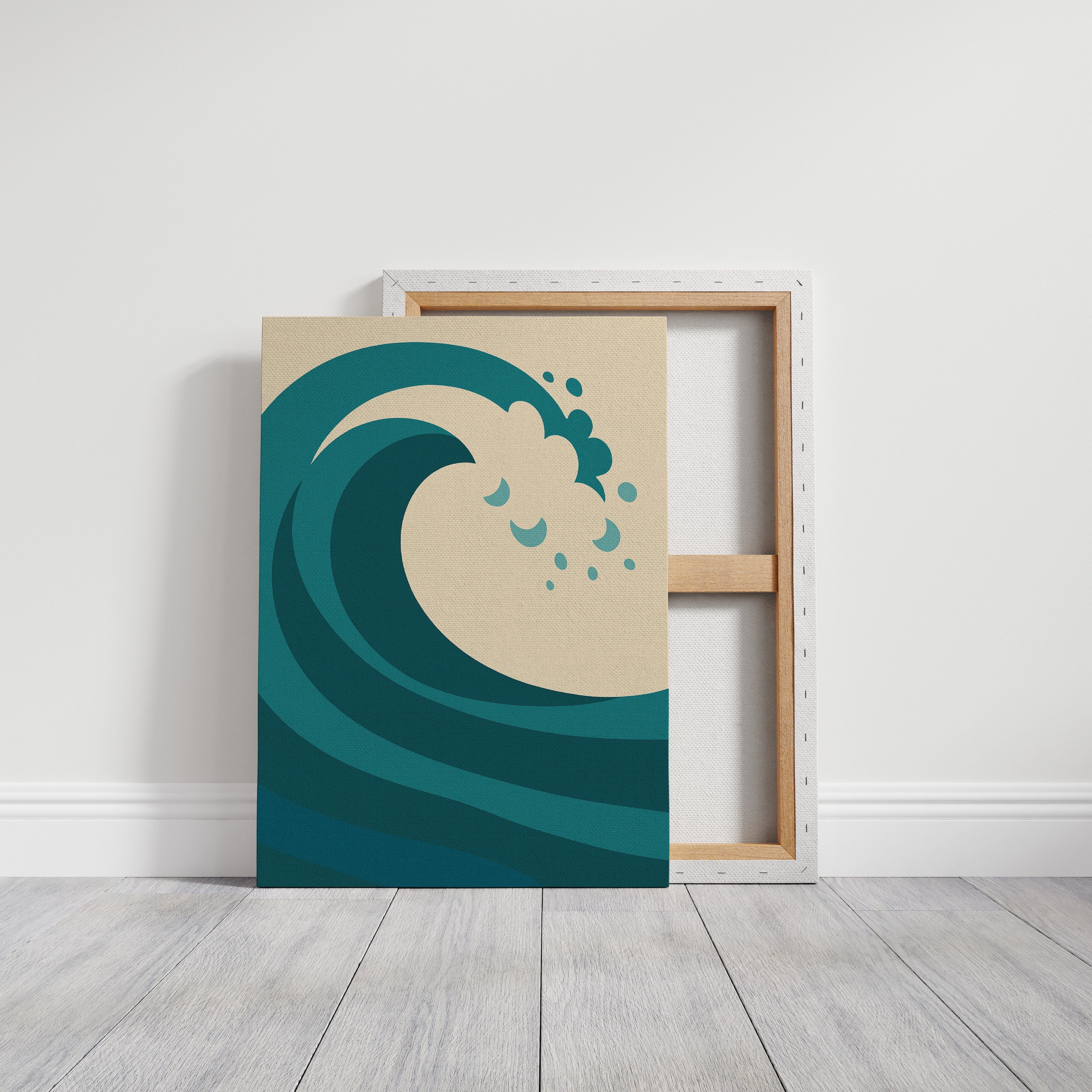 Teal Curl Meets Desert Calm