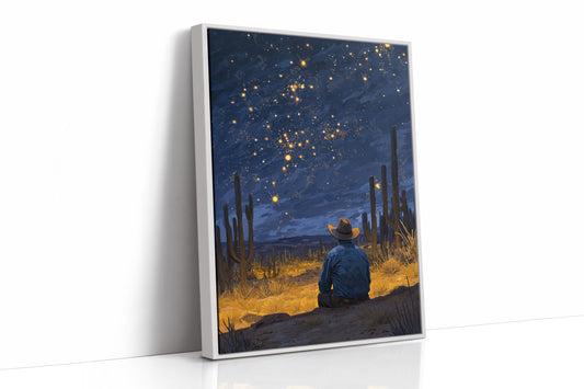 Saguaros Dance Under Desert Stars