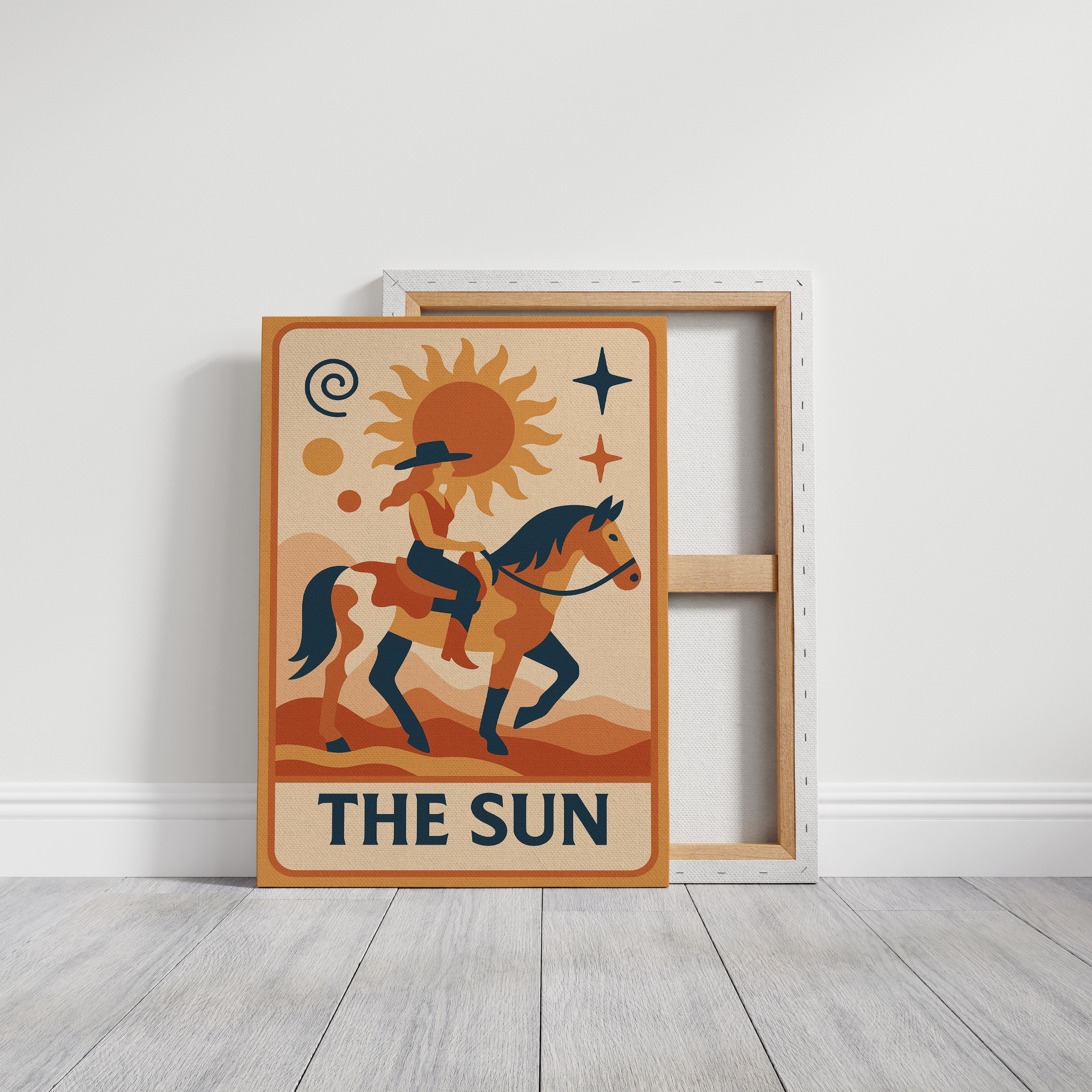 Desert Rider Under Cosmic Light