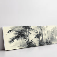 Misty Bamboo Grove Ink Landscape
