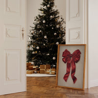 Red Silk Bows December's Promise