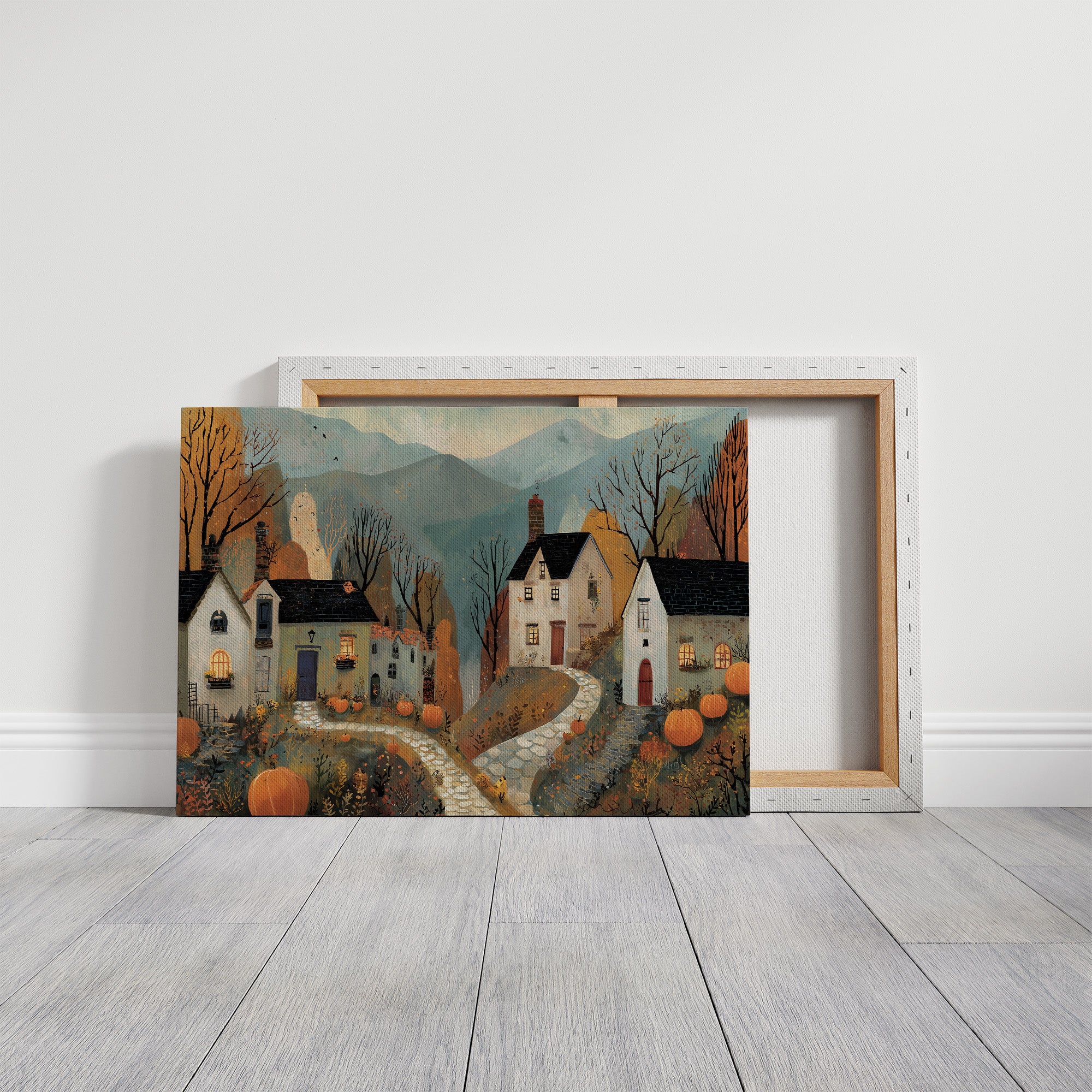 Pumpkins Along the Winding Path
