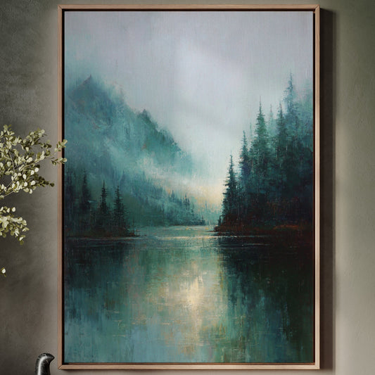 Mist Enfolds the Silent Lake