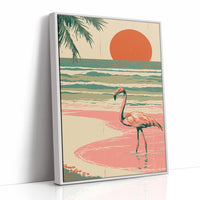 Flamingo Sunset Retro Escape