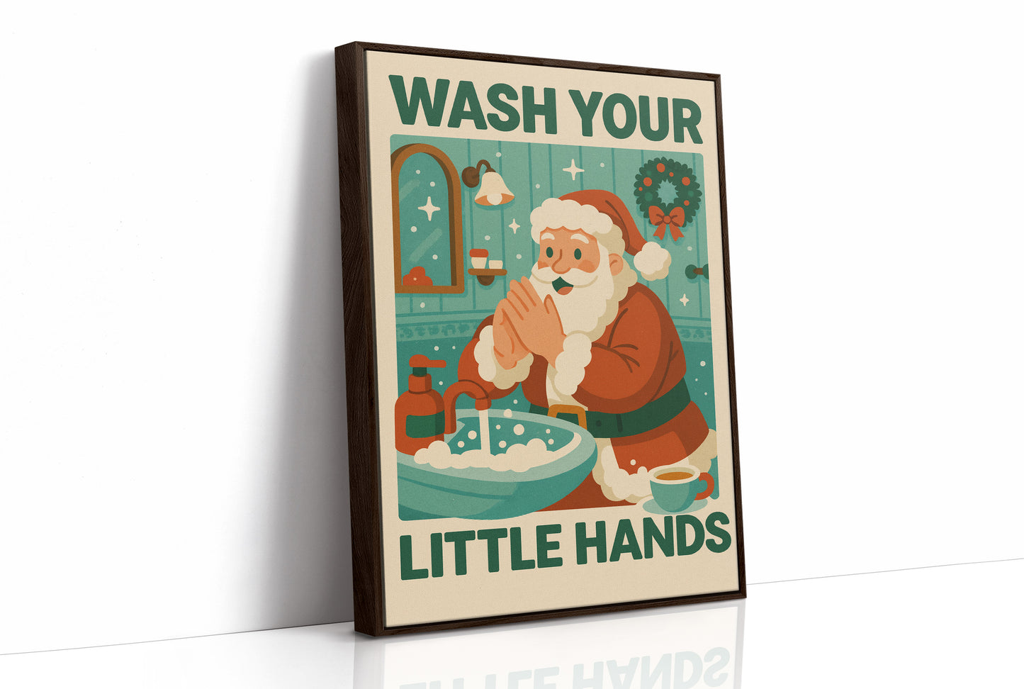 Retro Santa's Hygiene Reminder