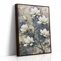 Magnolia Branch on Cracked Gold