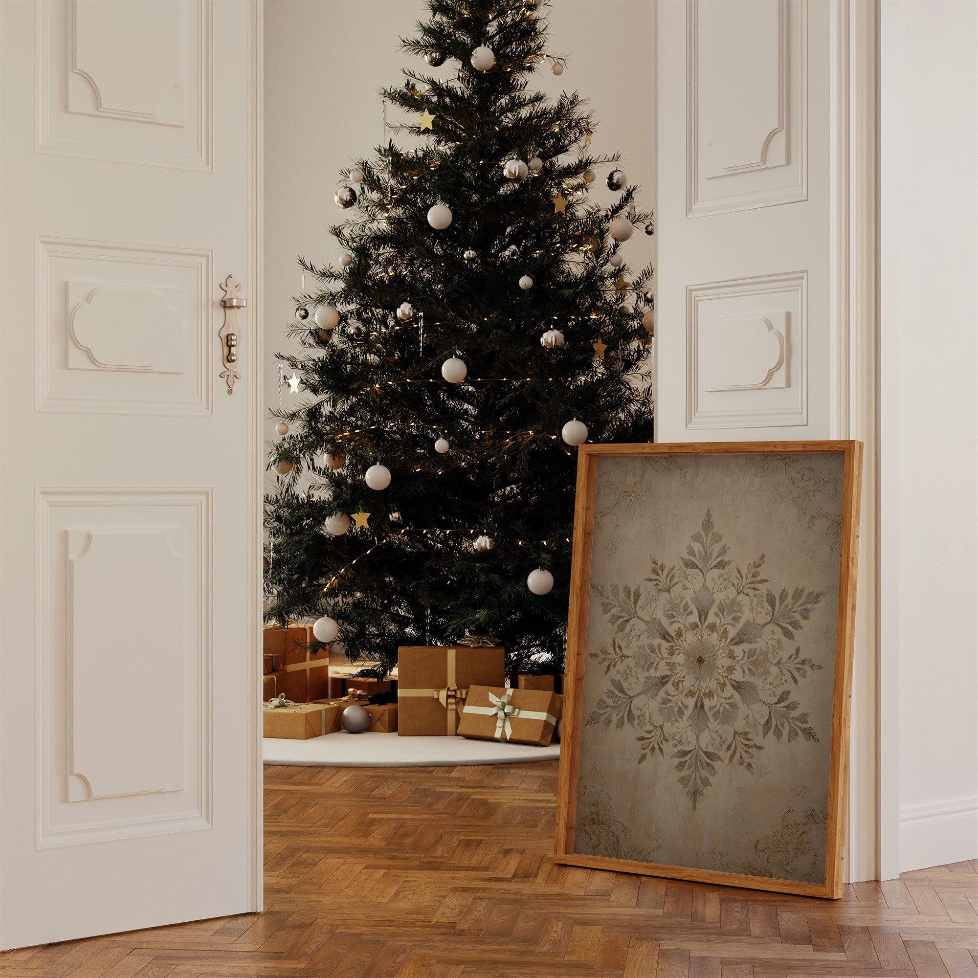 Frost Petals Dance In December Light