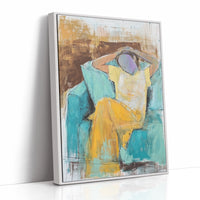 Sunlit Moments In Turquoise Room