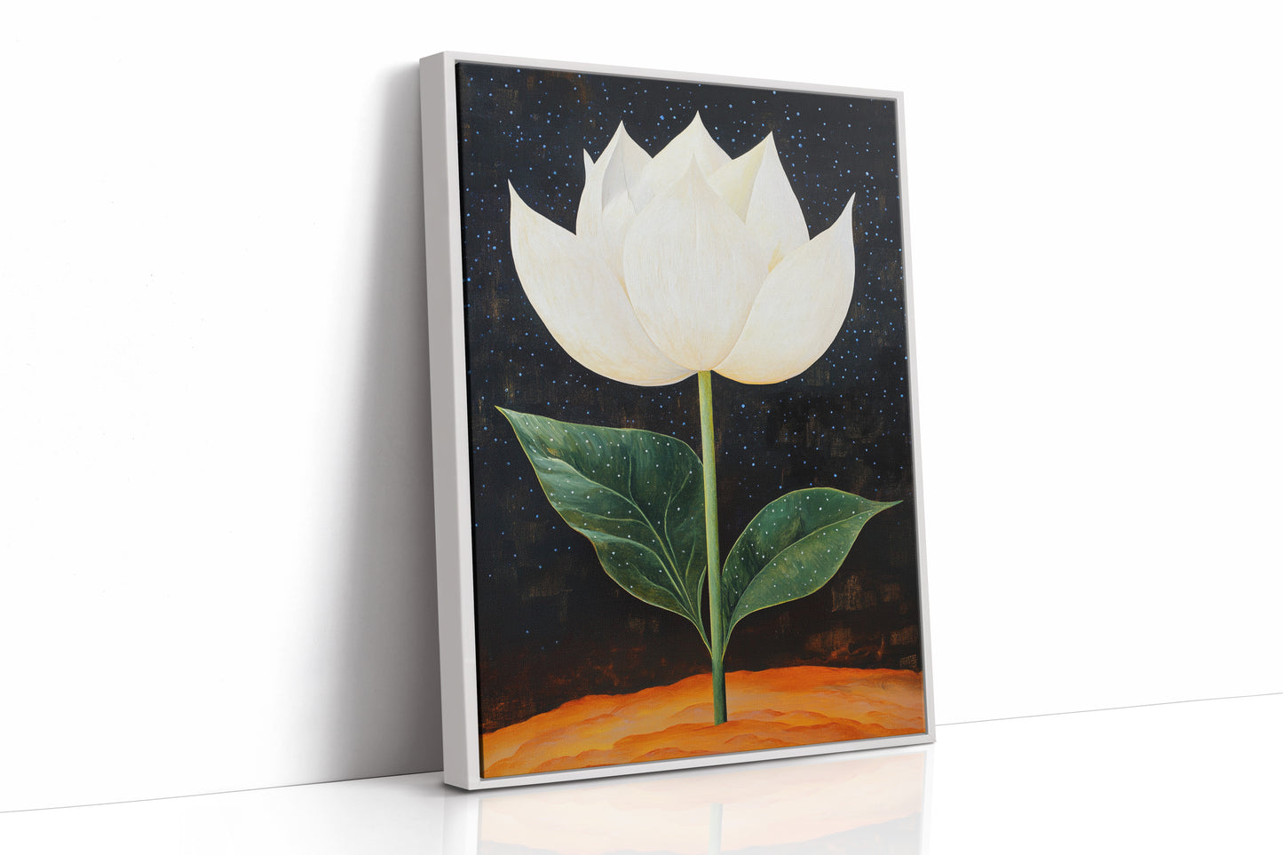 Lotus Rises Through Starlit Earth