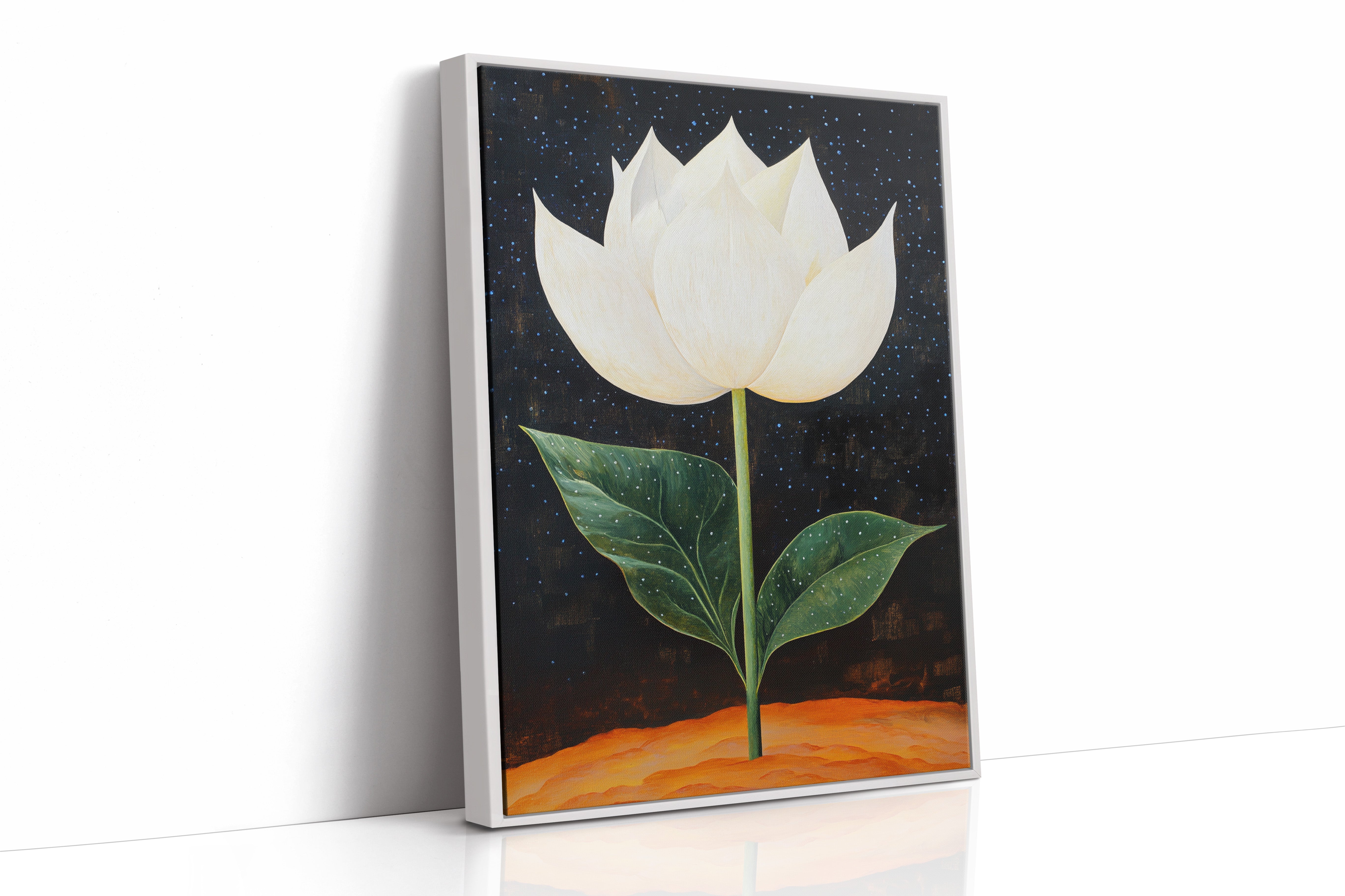 Lotus Rises Through Starlit Earth