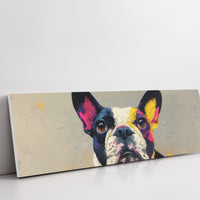 Color Burst Boston Terrier Portrait