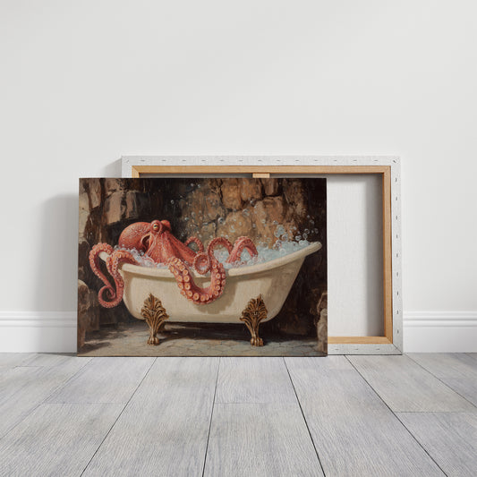 Crimson Tentacles In Vintage Bath