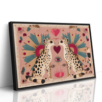 Twin Leopards Share One Heart