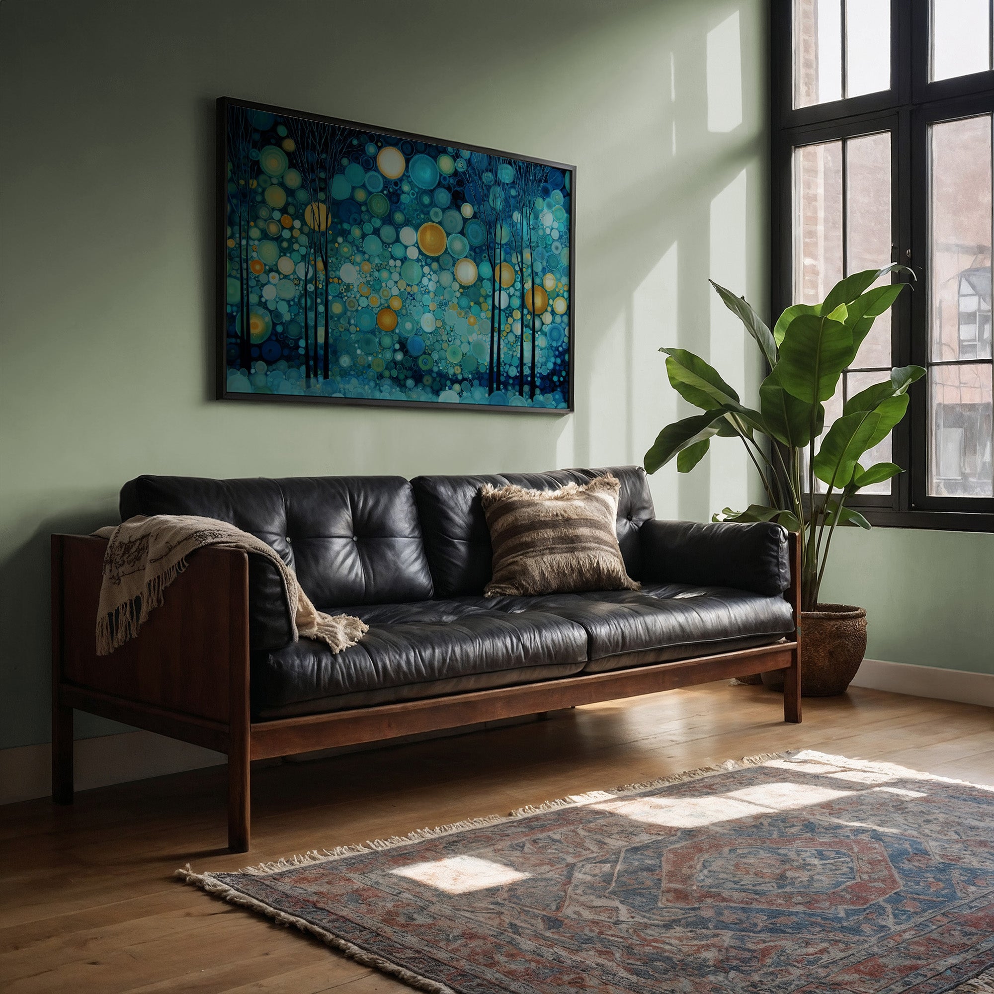 Fireflies Dance Through Midnight Forest