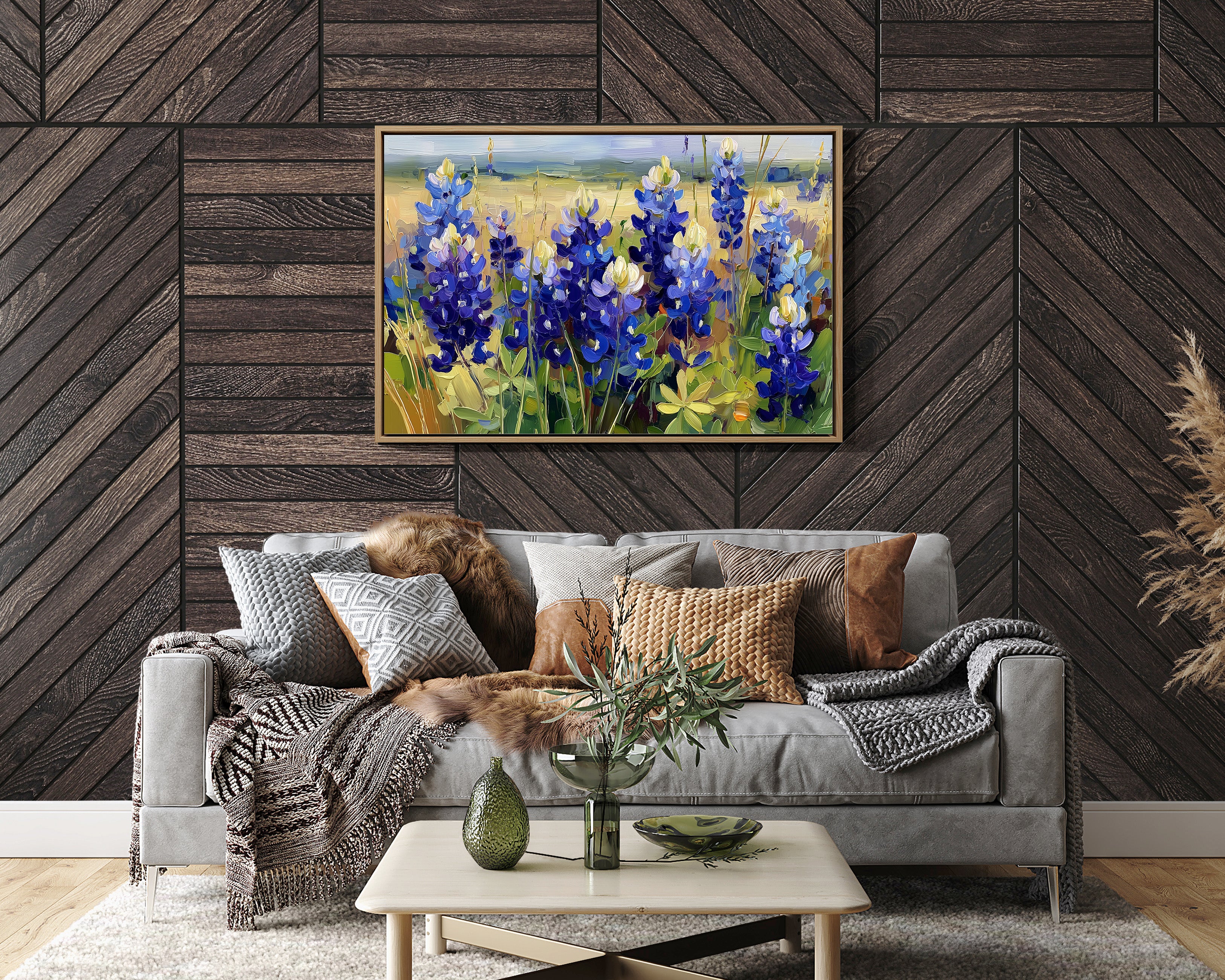 Bluebonnets Dance Under Prairie Light