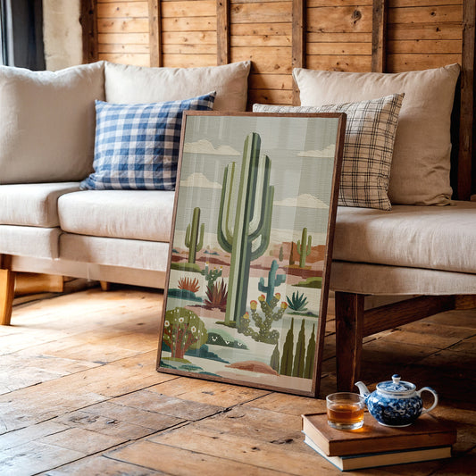 Saguaros Paint Their Desert Symphony