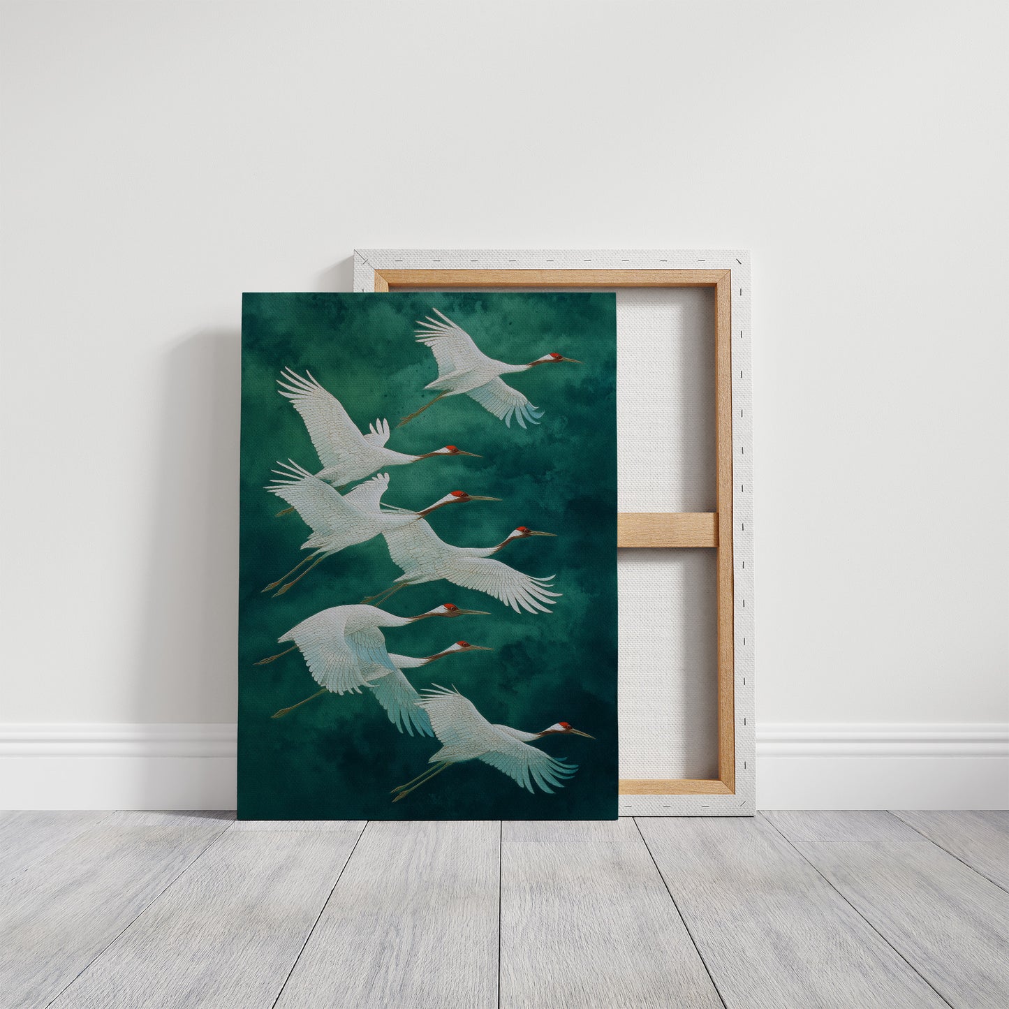 Flight Of White Wings At Dawn