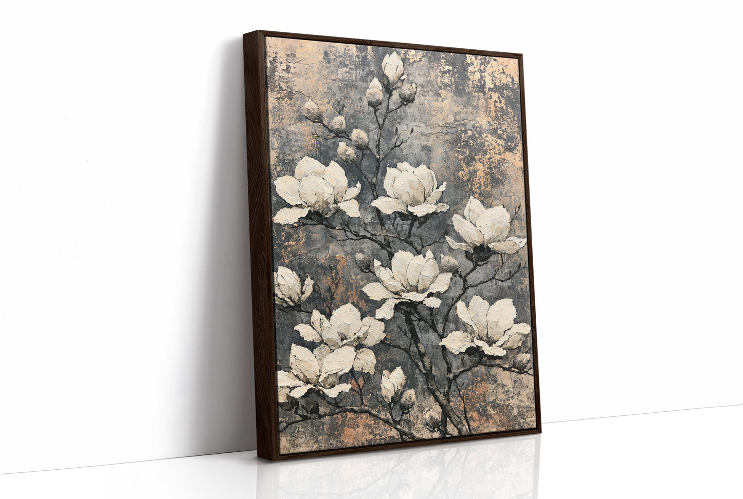 Magnolia Sprawl on Weathered Copper
