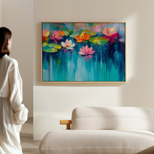 Lotus Flowers Paint Summer's Symphony