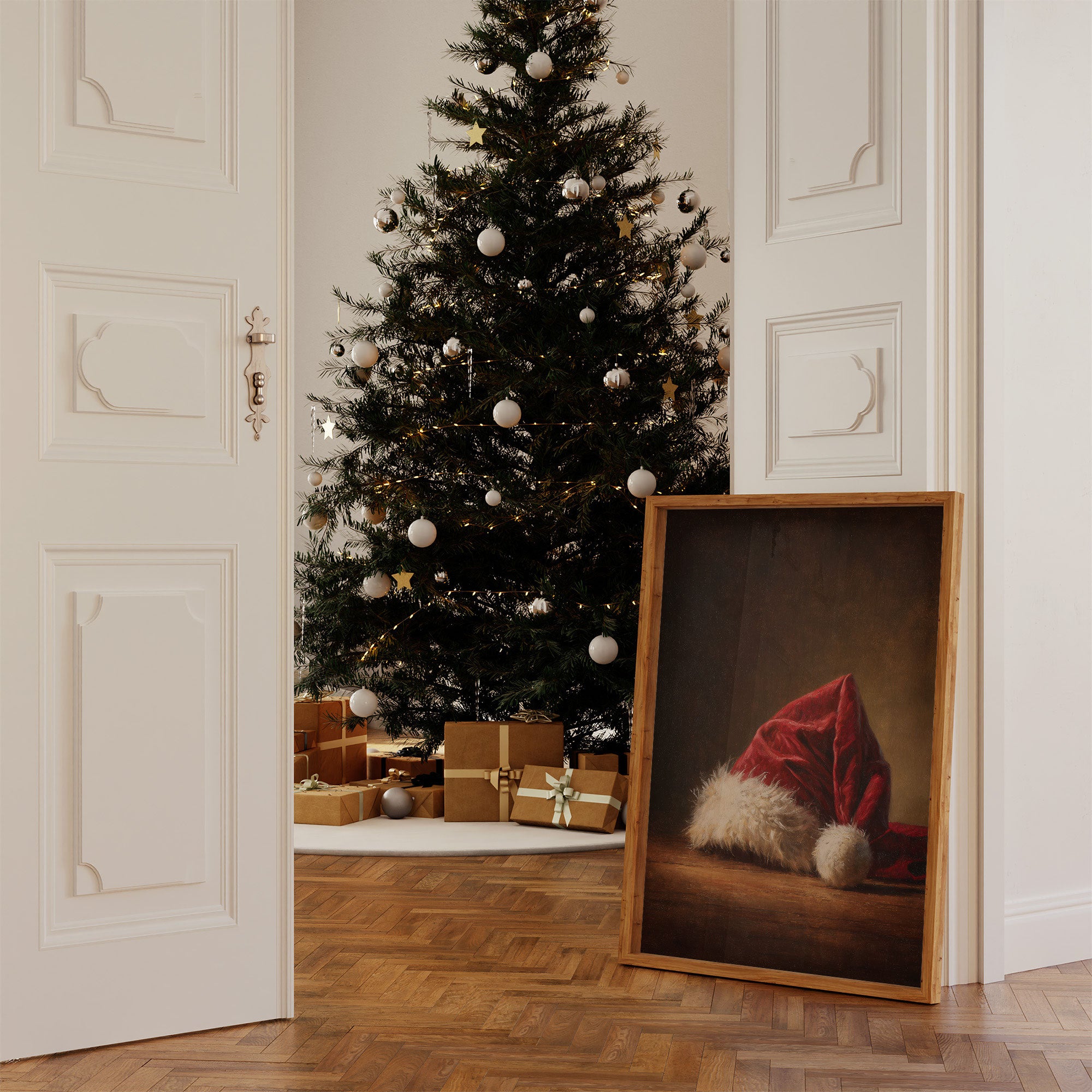 Santa's Hat Rests In Quiet Light