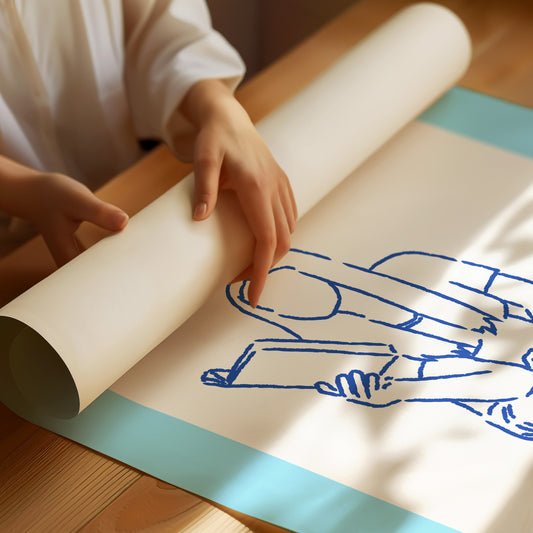 Blue Lines Tell Stories Simply
